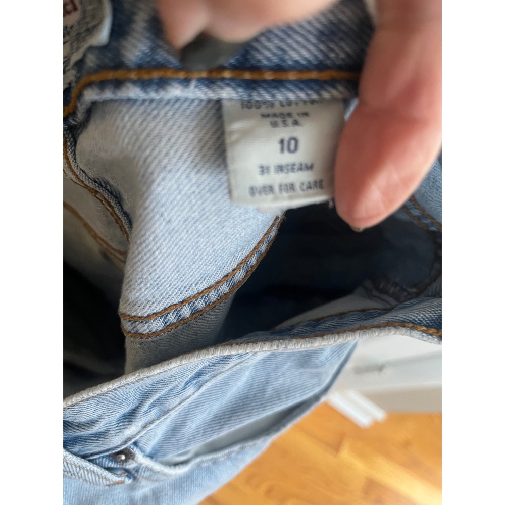 Vtg 1981 Abercrombie & Fitch Vintage Distressed High Rise Flare Leg Jeans 10 - Picture 5 of 6